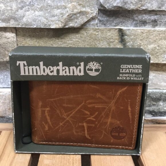 Timberland Crazy Horse Slimfold Leather ID Wallet - Picture 4 of 6